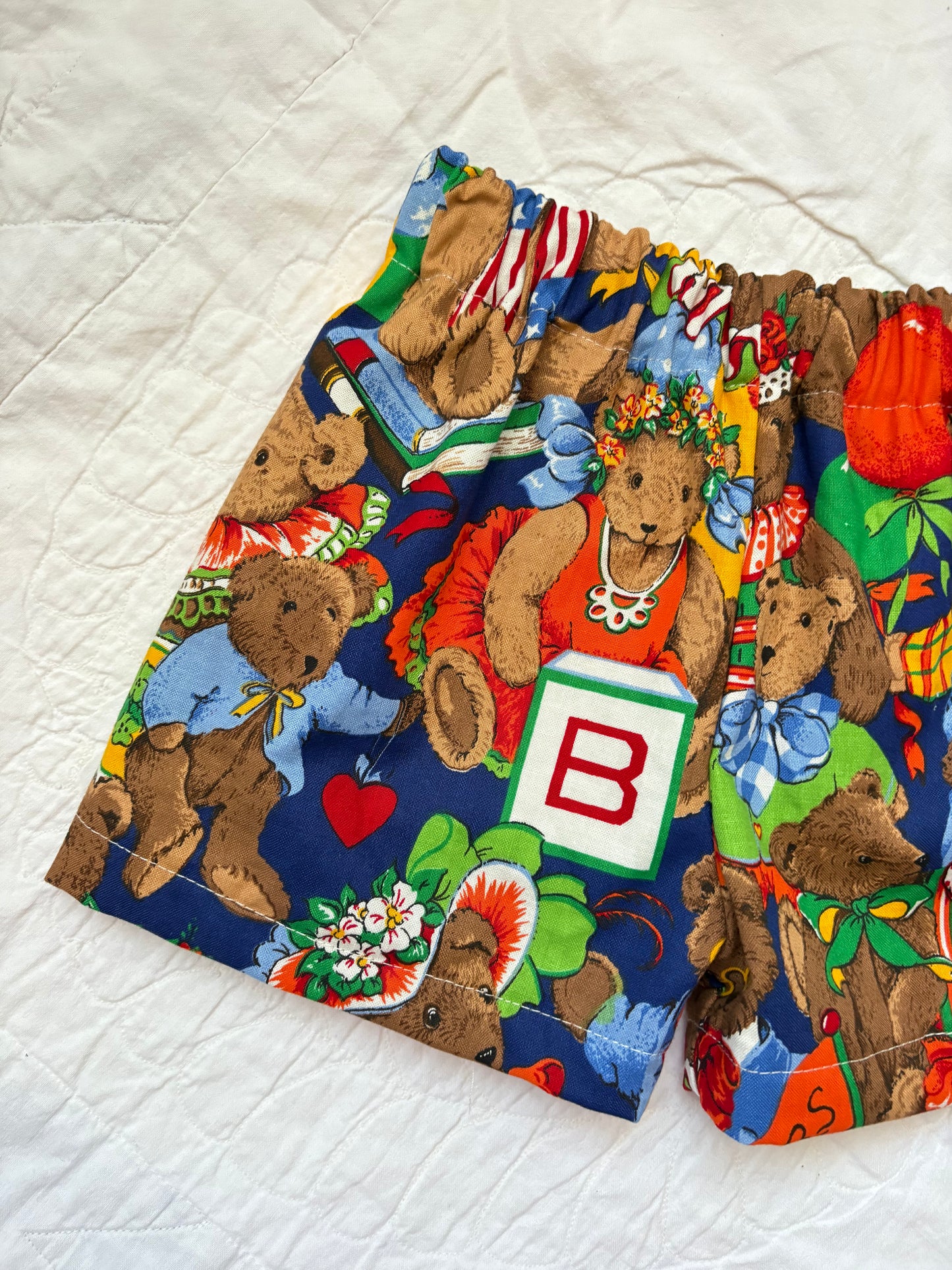 Teddy bear shorts - 2T