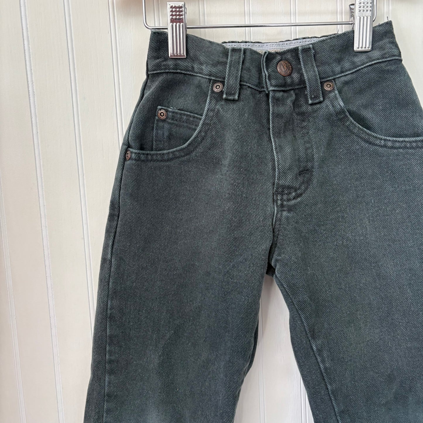 Vtg Lee green jeans 4/5y
