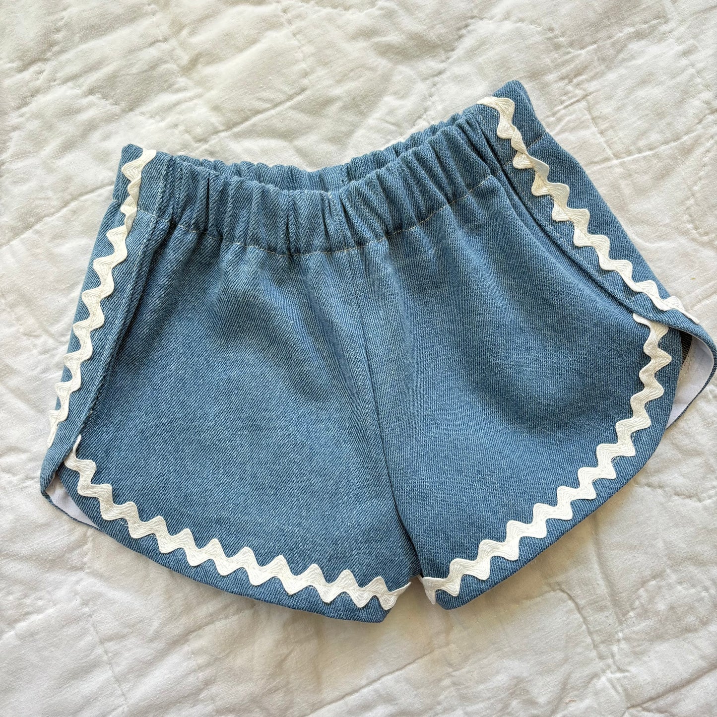 Denim track shorts - 2T
