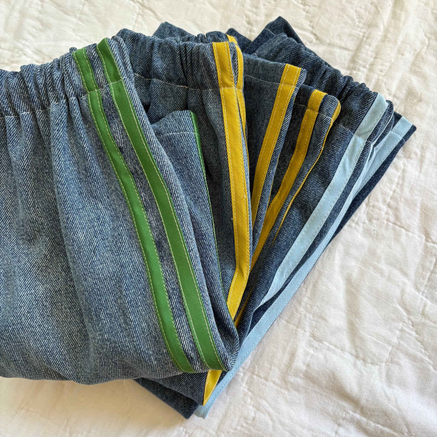 Track stripe jeans - made to order