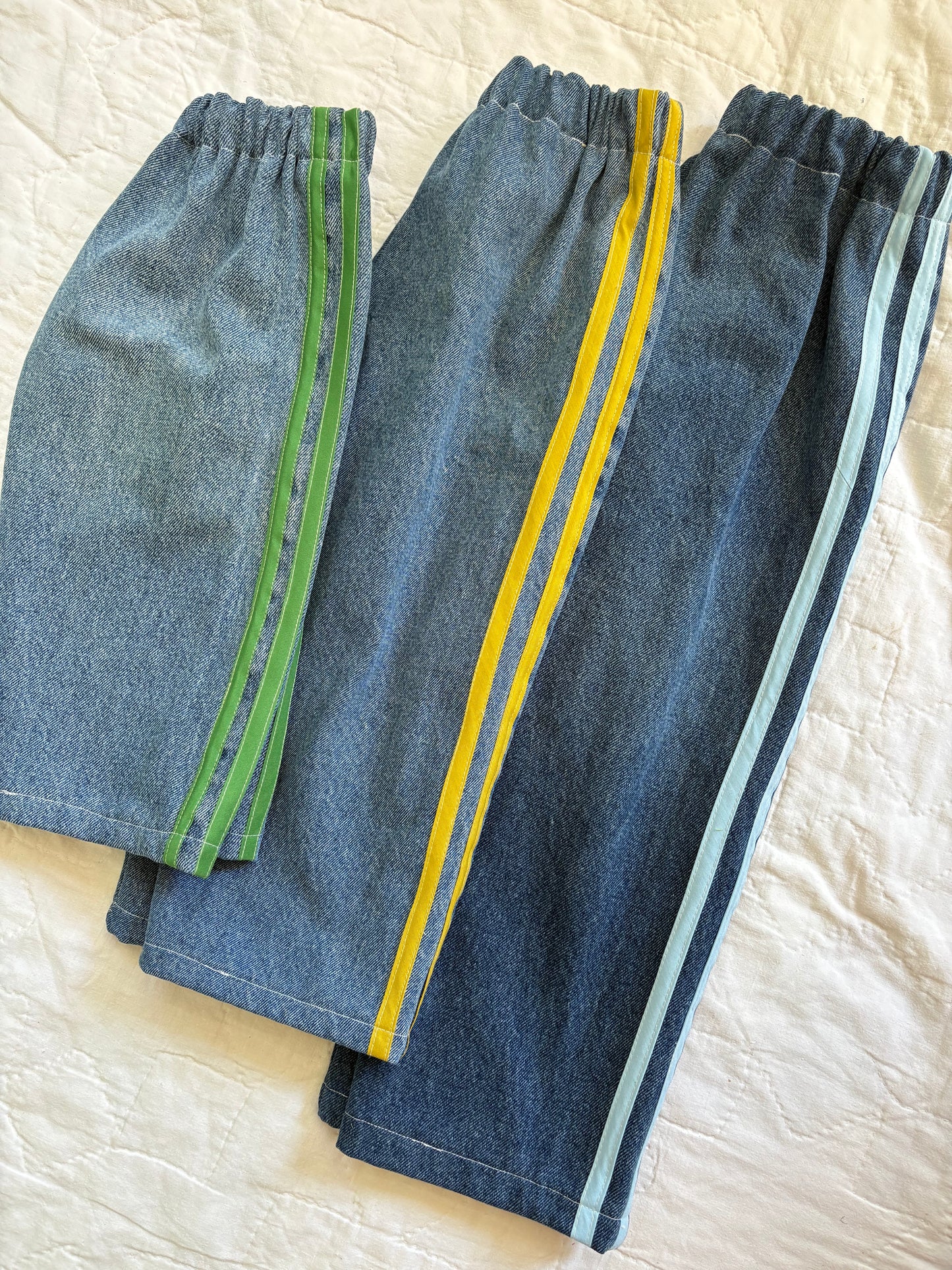 Track stripe jeans - made to order