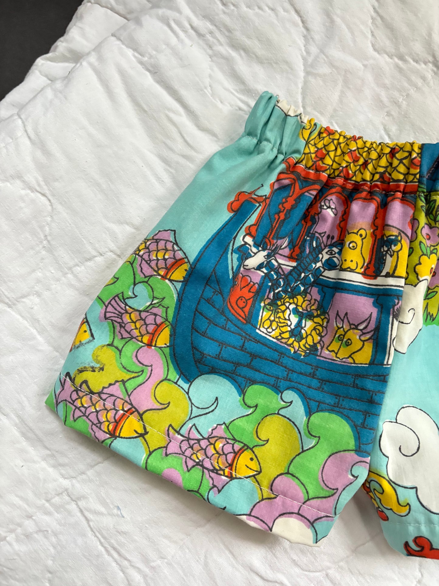 Groovy doodle shorts - made to order