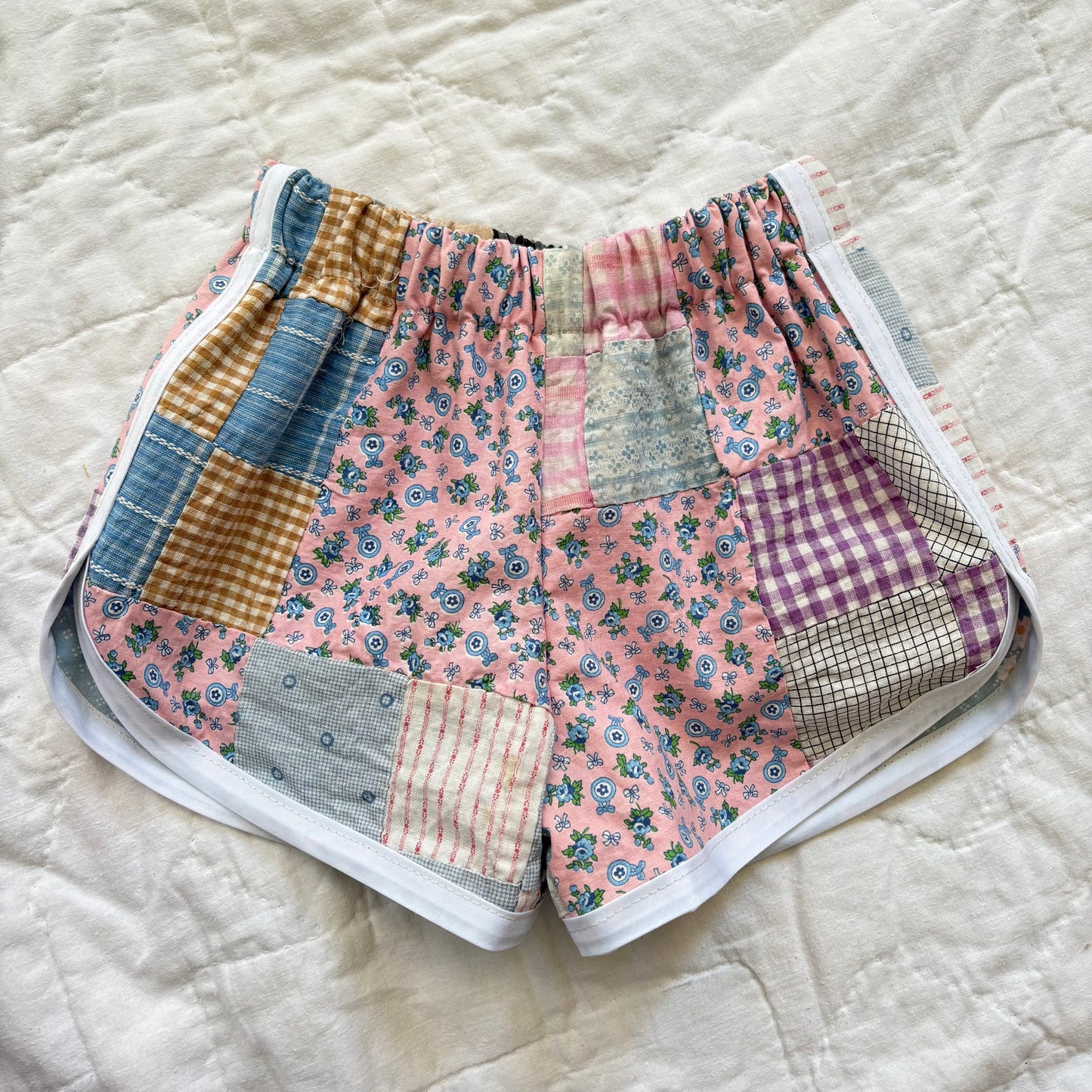 Quilt top track shorts - 2T
