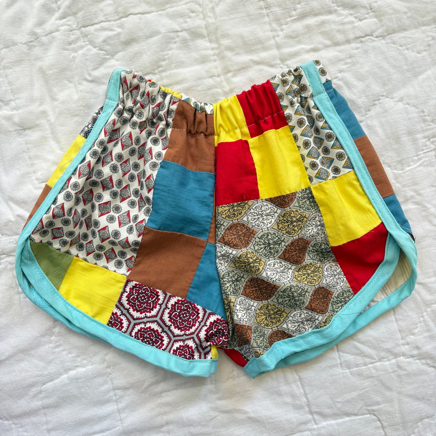 Quilt top track shorts - 3T