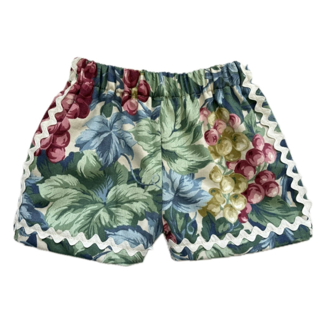 Regal grapes picnic shorts - made to order