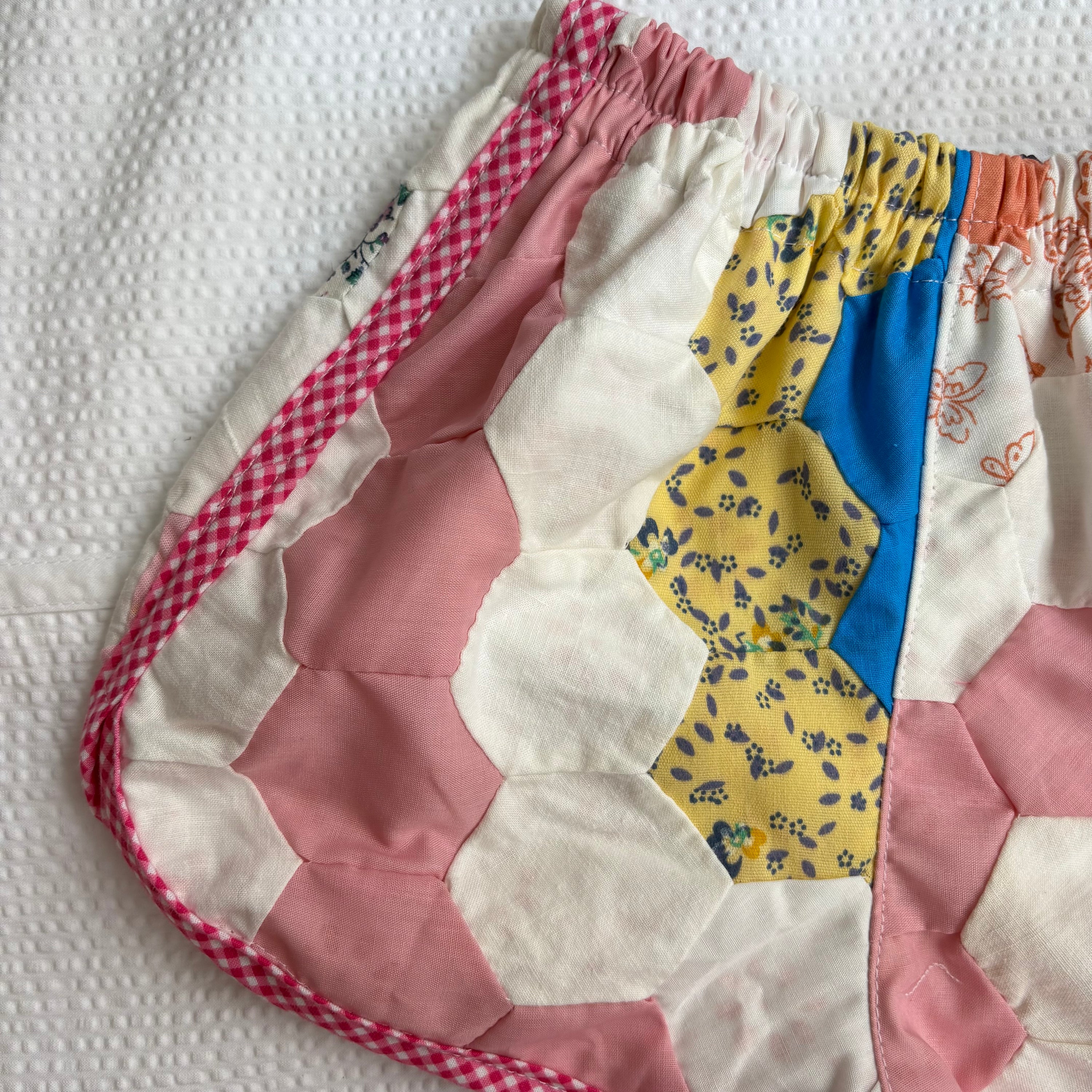 Quilt top track shorts - 2T
