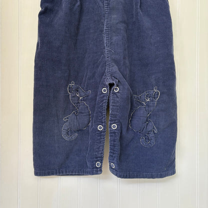 Vtg seahorse overalls - 18m