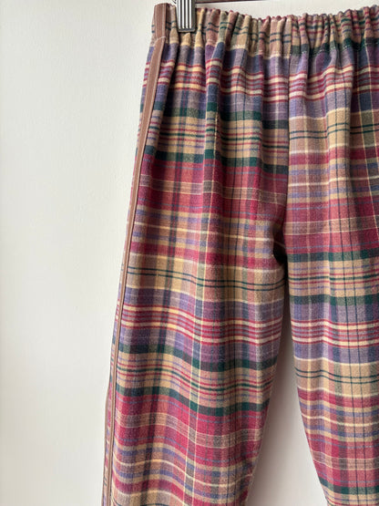 Harvest plaid track pants - made to order