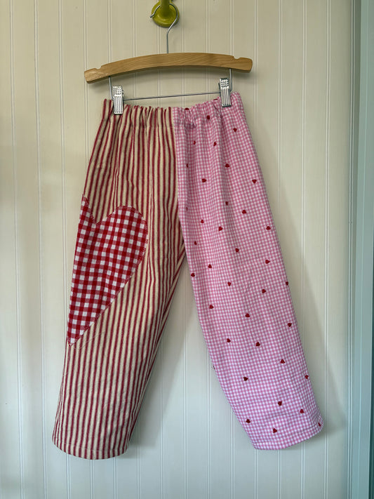 Heart patch pants - 5Y