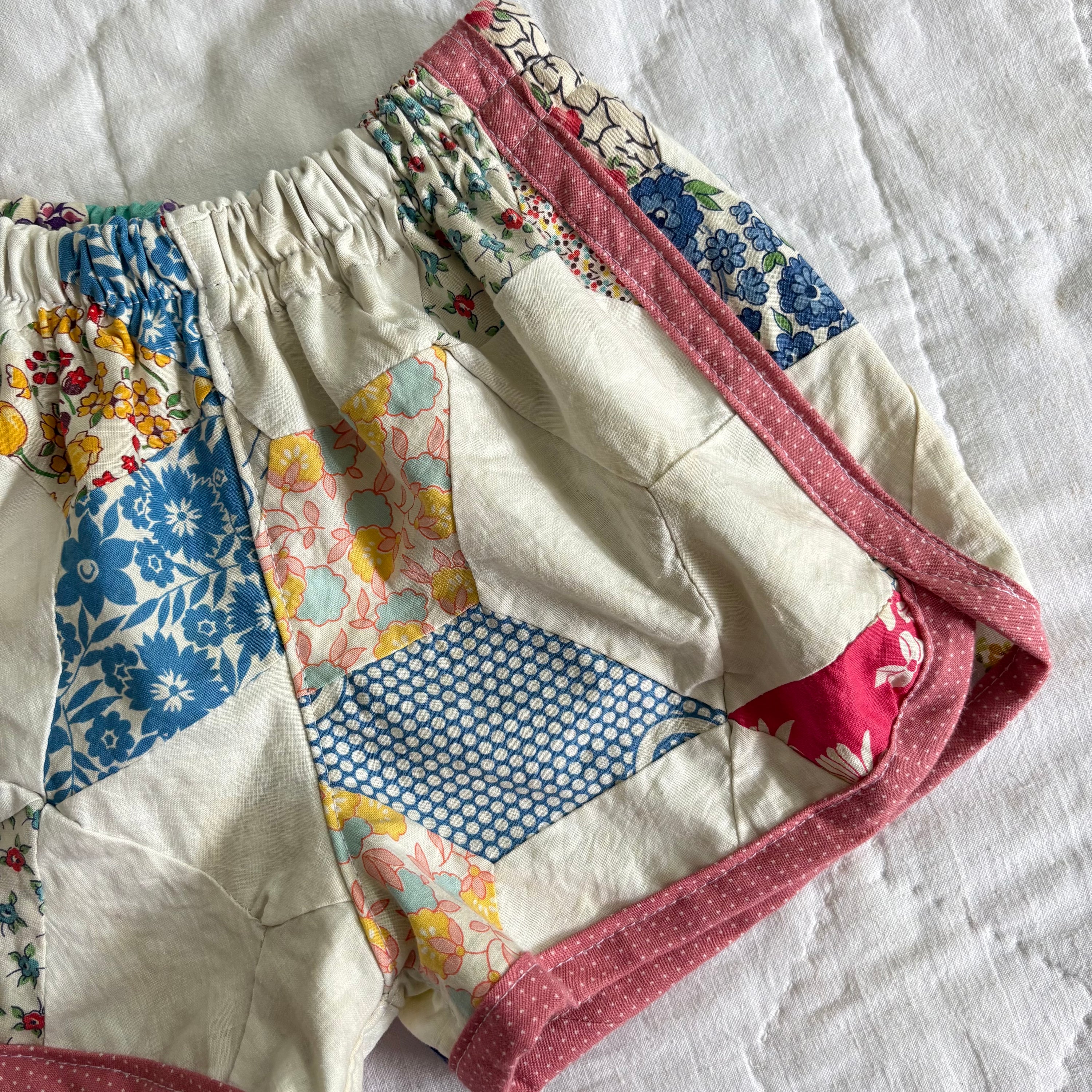 Quilt top track shorts - 3T