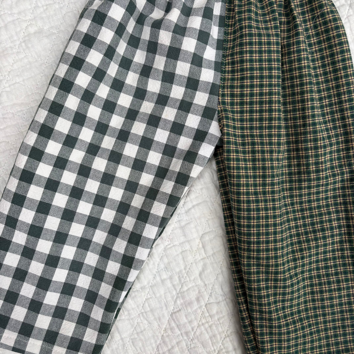 Evergreen plaid mix print pants - 2T