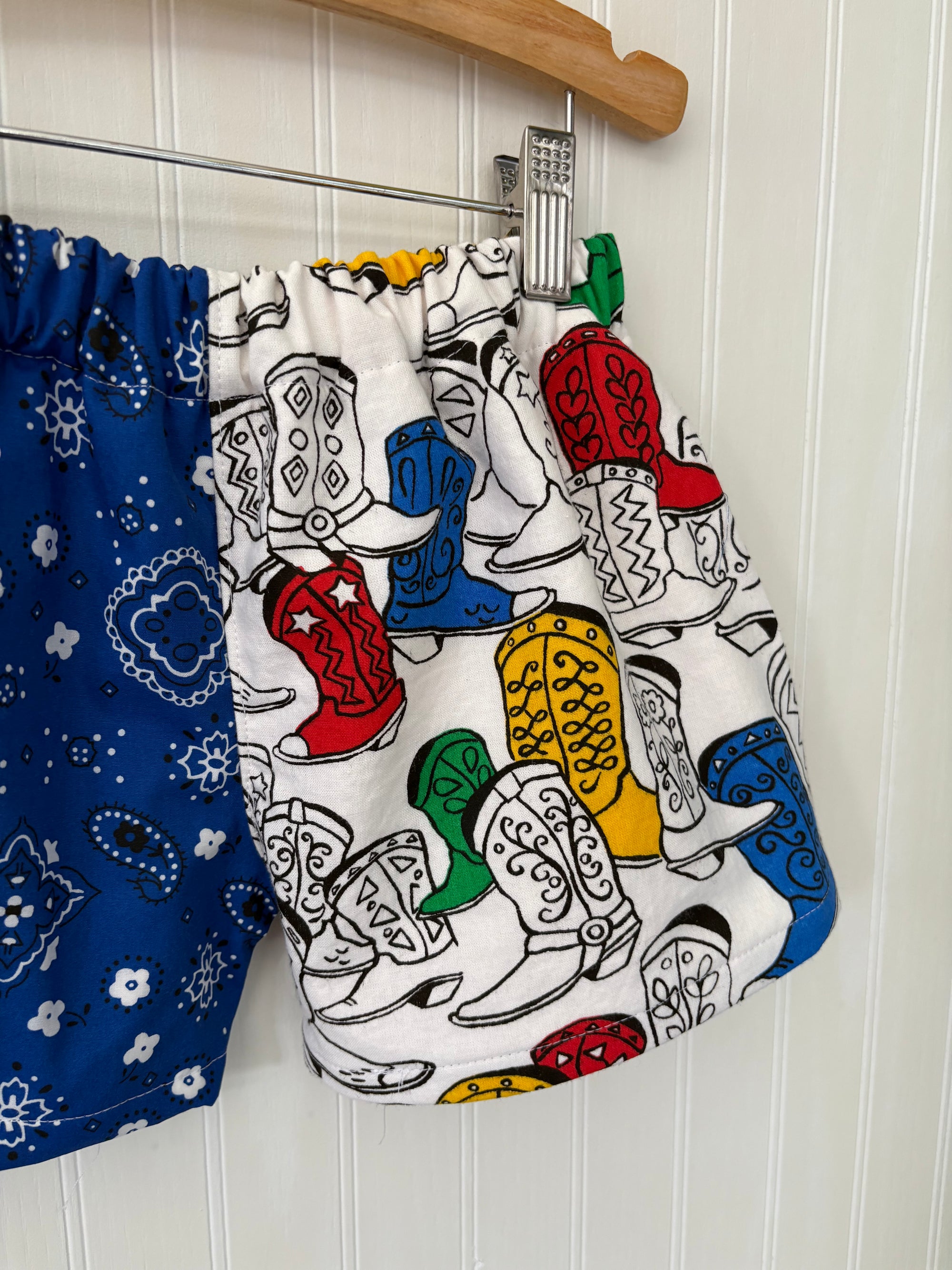Rodeo mix print shorts - made to order