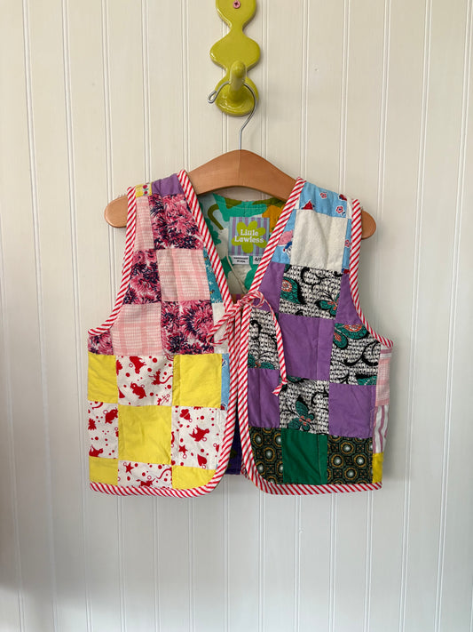Patchwork vest - size 4/5