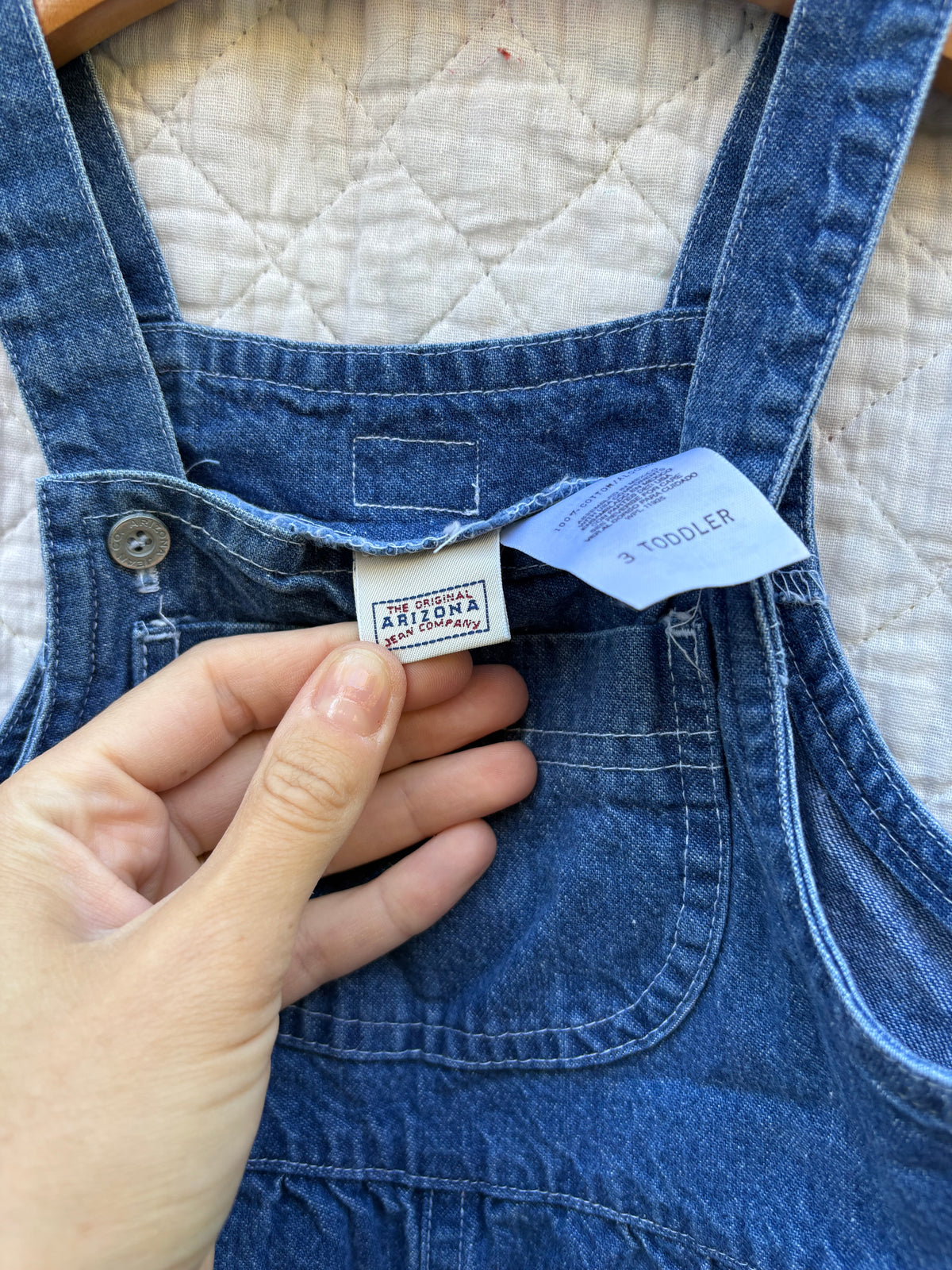 Vintage denim overalls 3T
