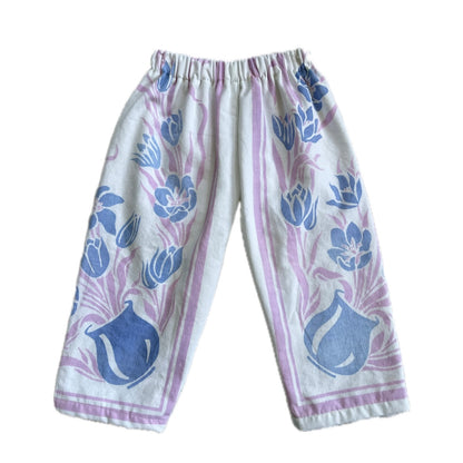 Floral vase pants - 3T