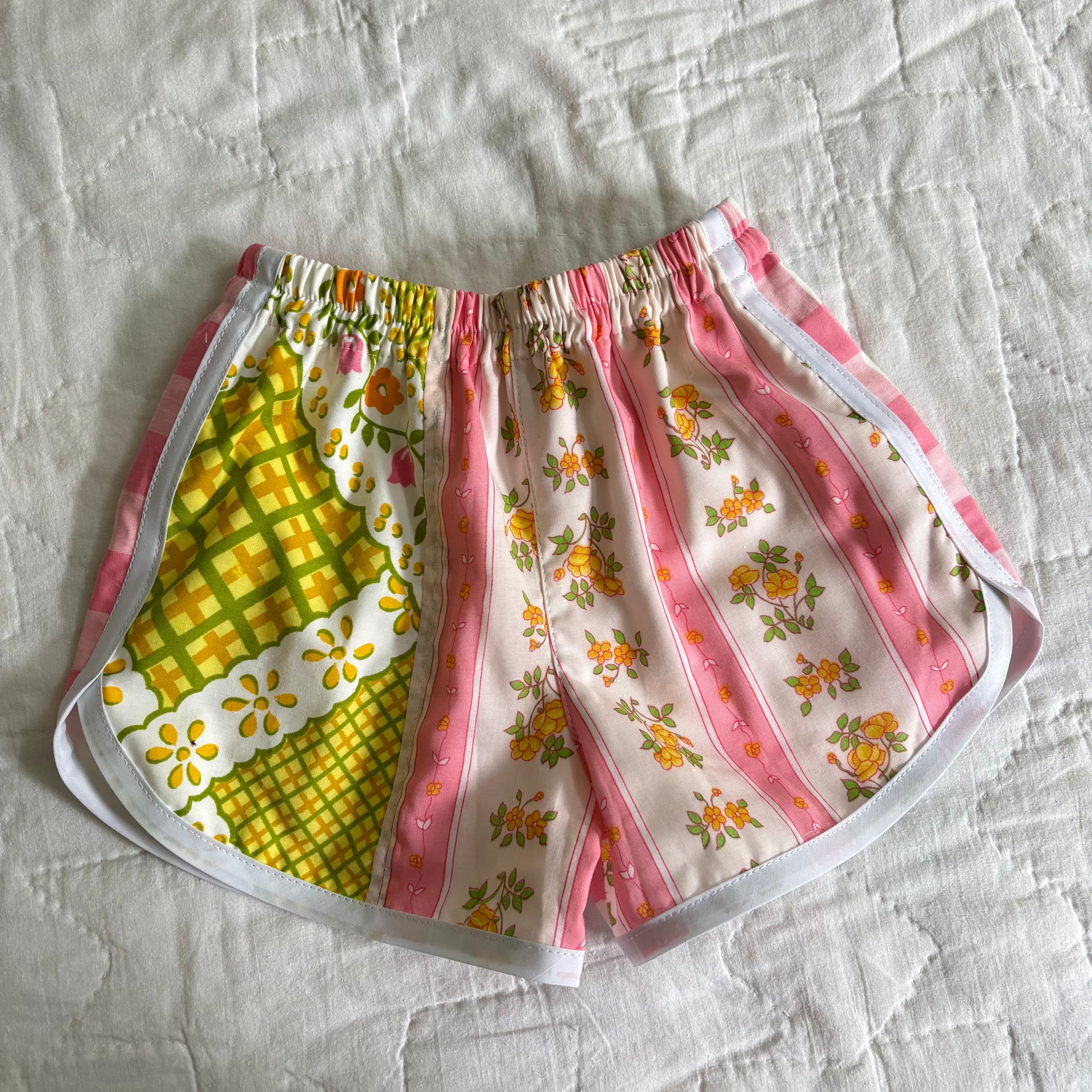 Patchwork track shorts - 4Y