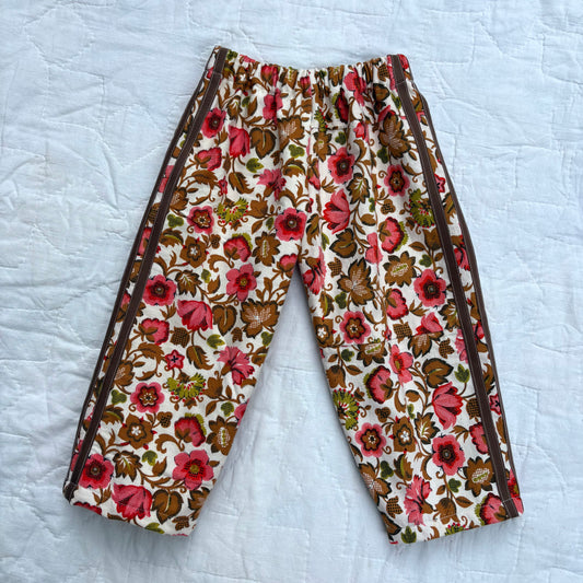 Vining floral track pants - made to order