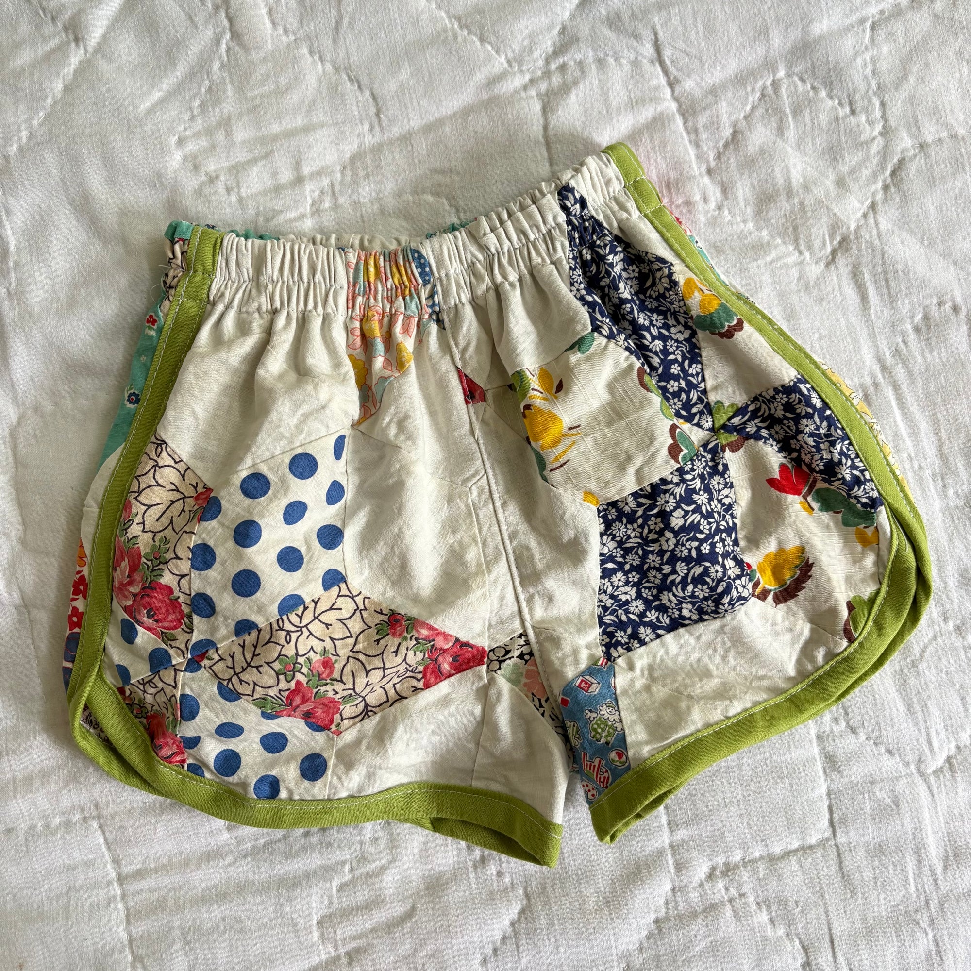 Quilt top track shorts - 2T