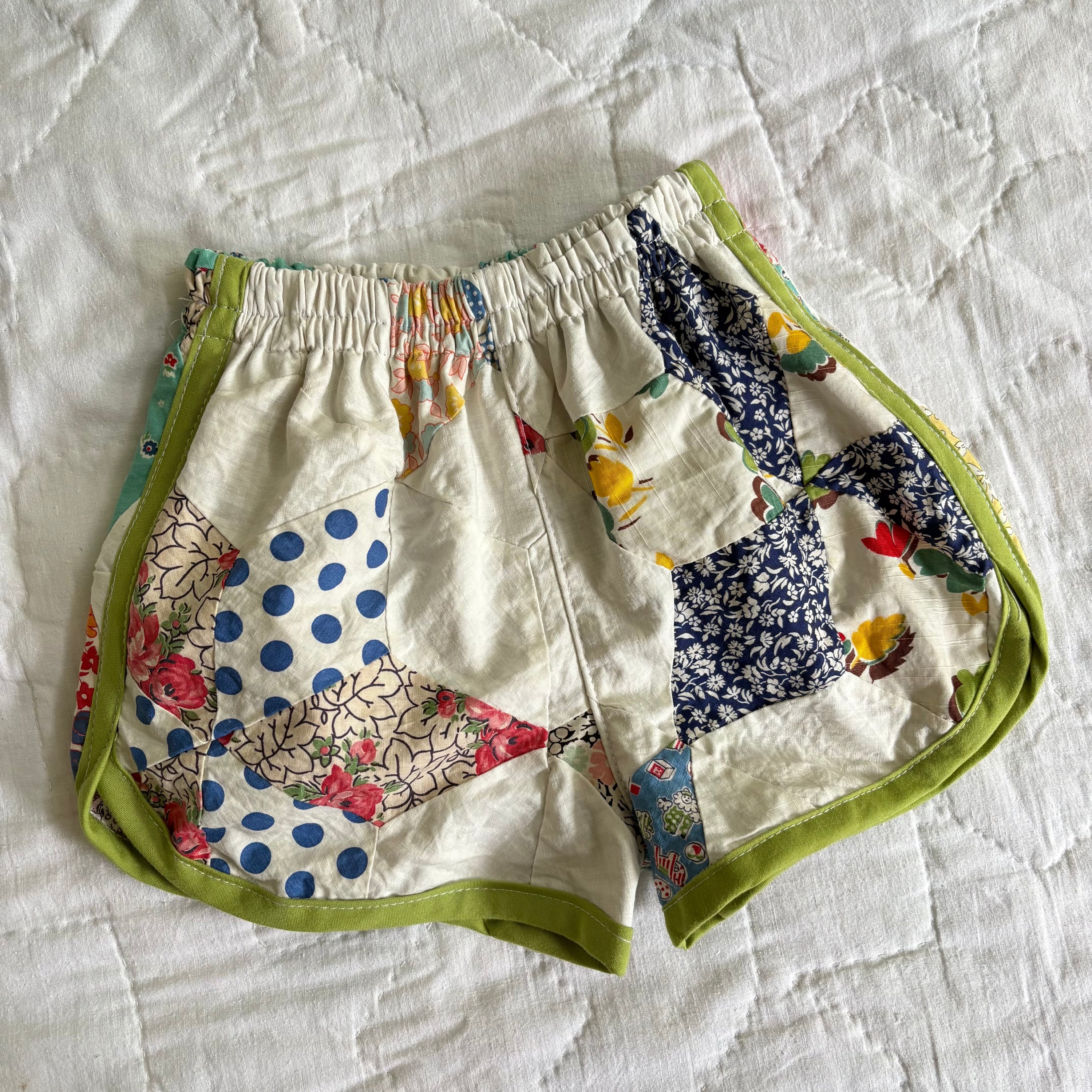Quilt top track shorts - 2T