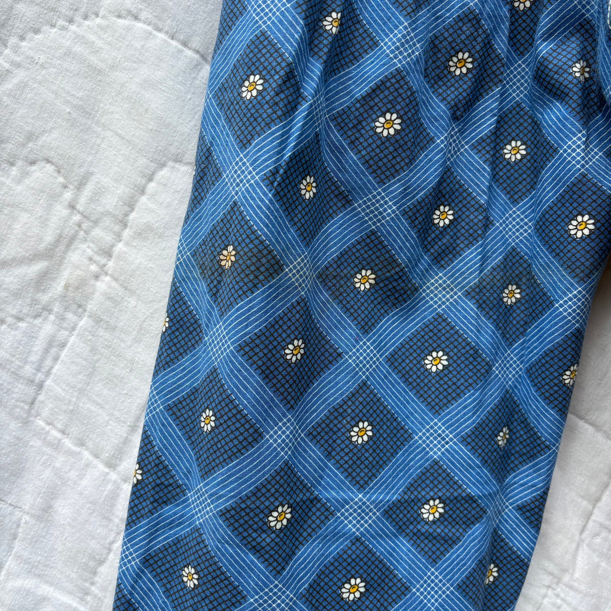 Blue floral mix print pants - 3T