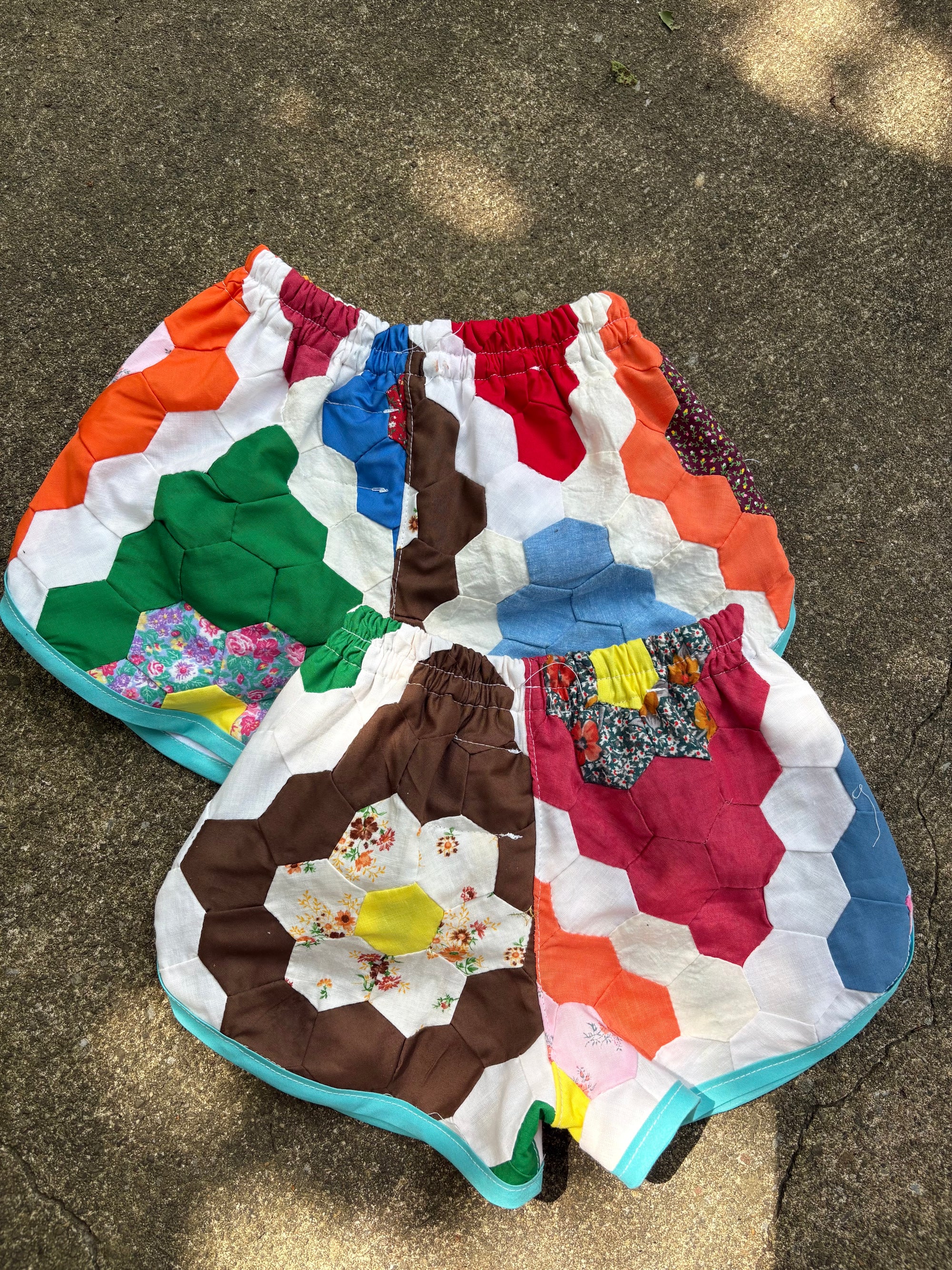 Honeycomb track shorts - made to order