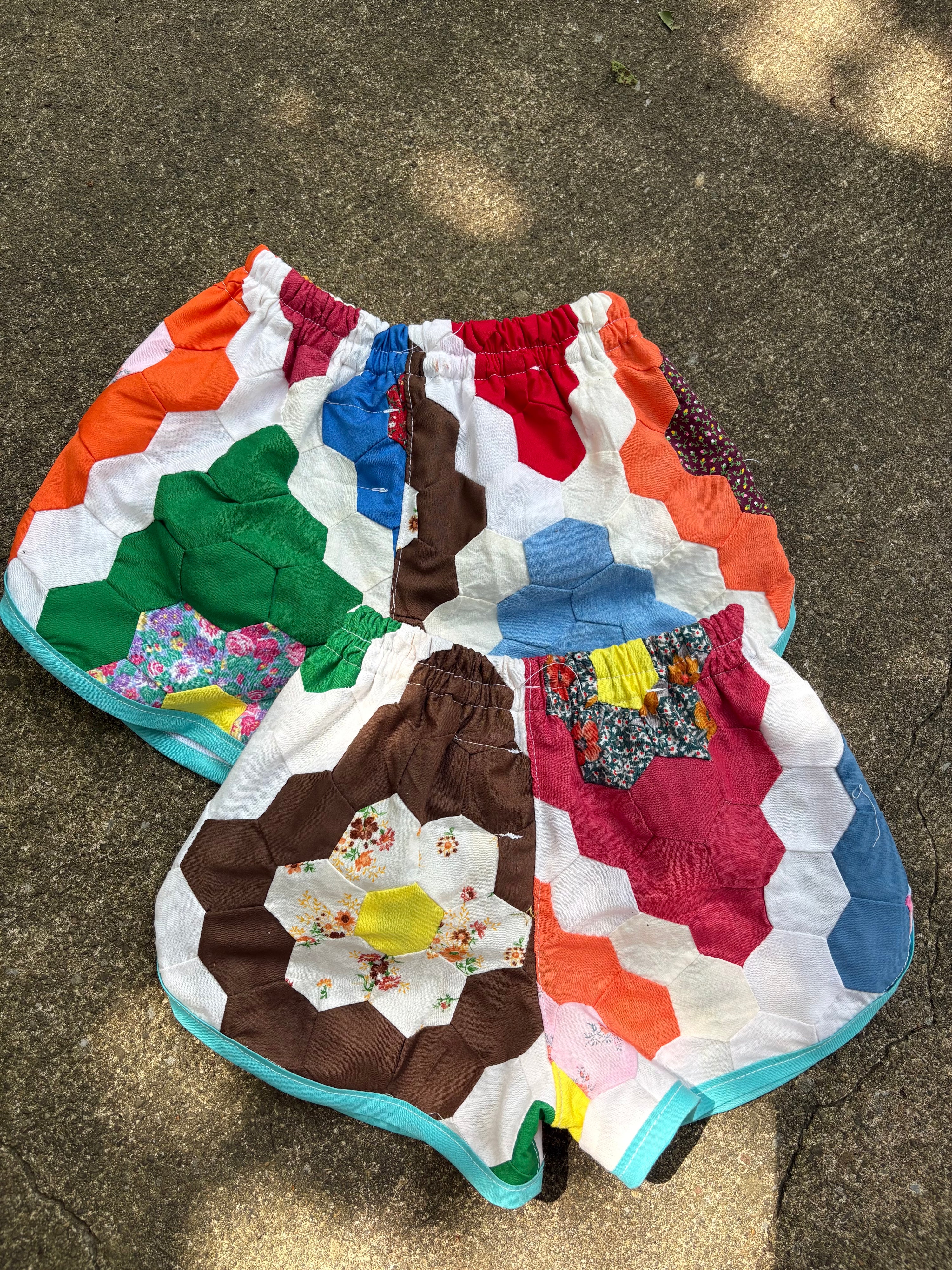 Honeycomb track shorts - made to order