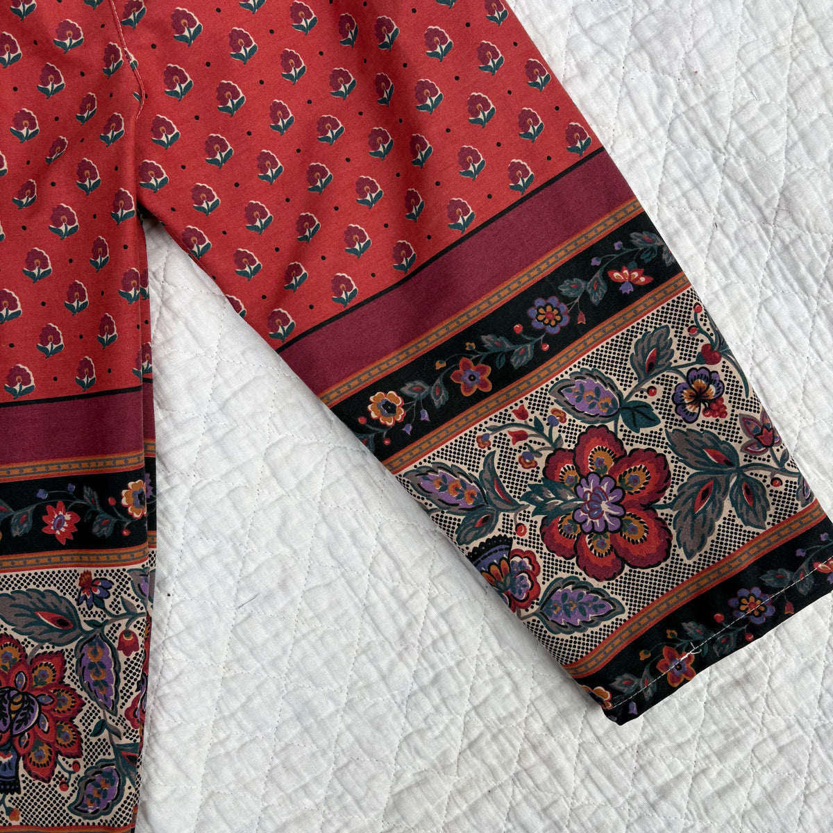 Victorian floral pants - 4Y