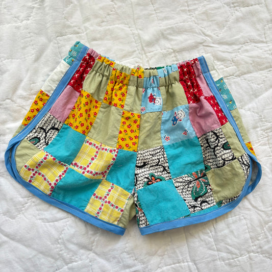 Quilt top track shorts - 5Y