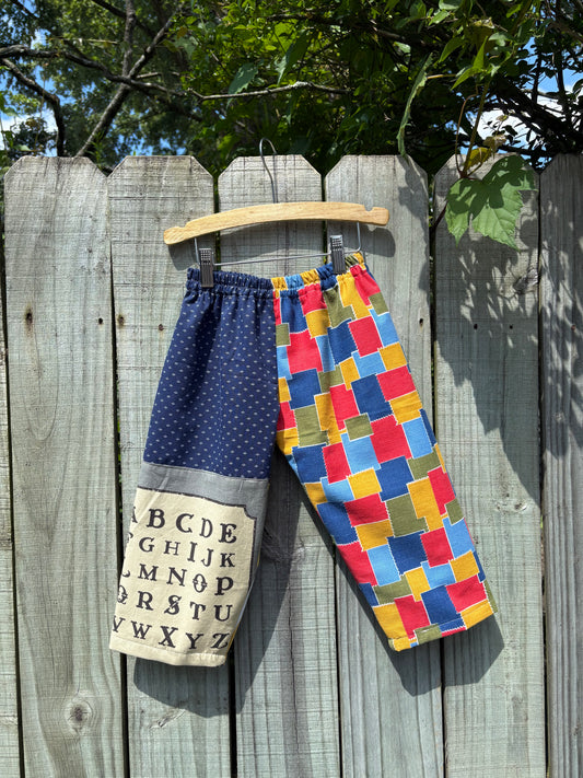 Alphabet pants - made to order