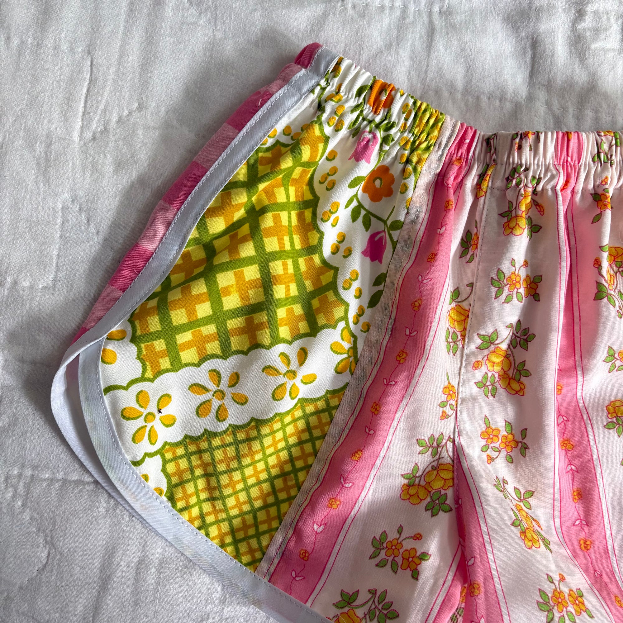 Patchwork track shorts - 4Y