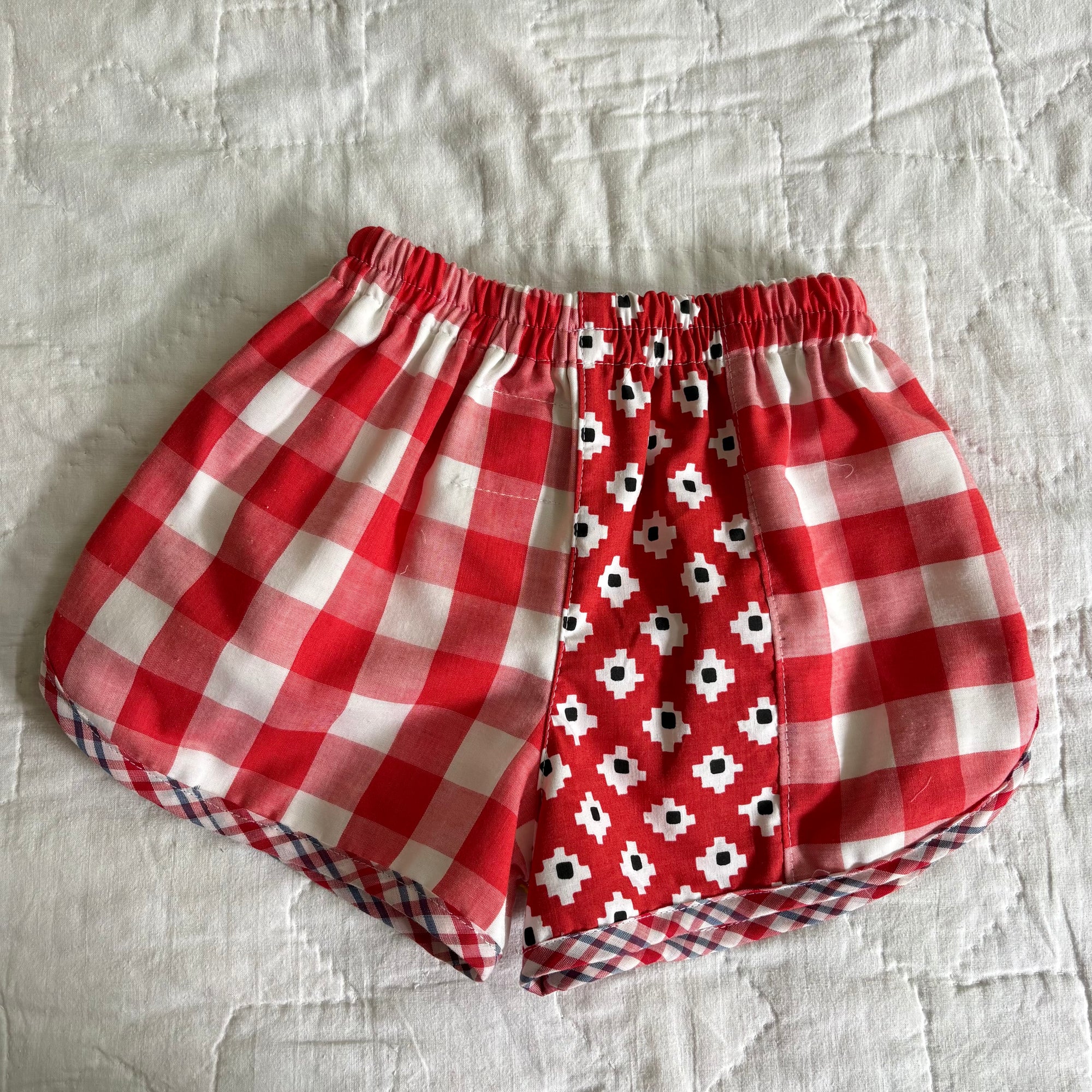 Patchwork track shorts - 4Y