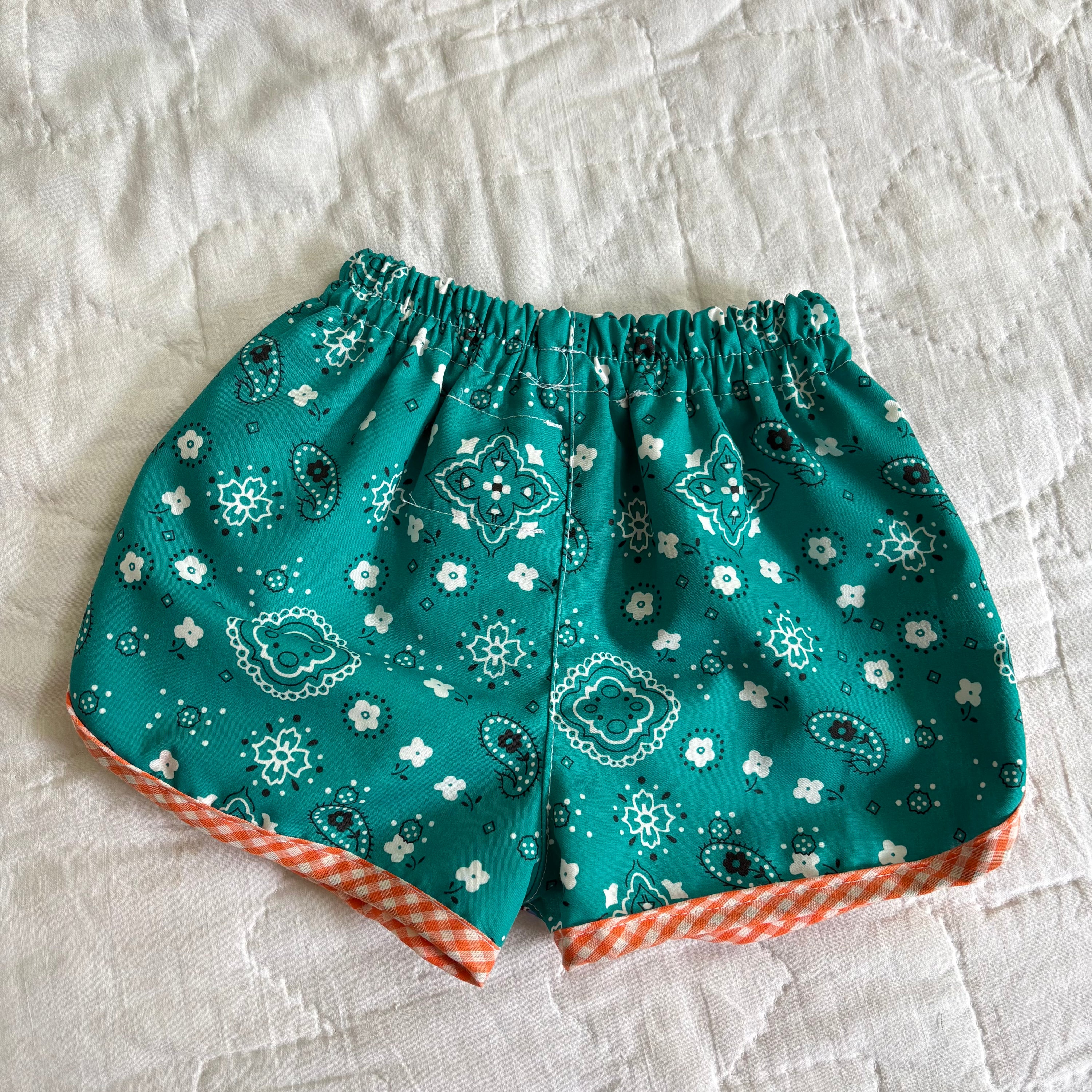 Patchwork track shorts - 2T