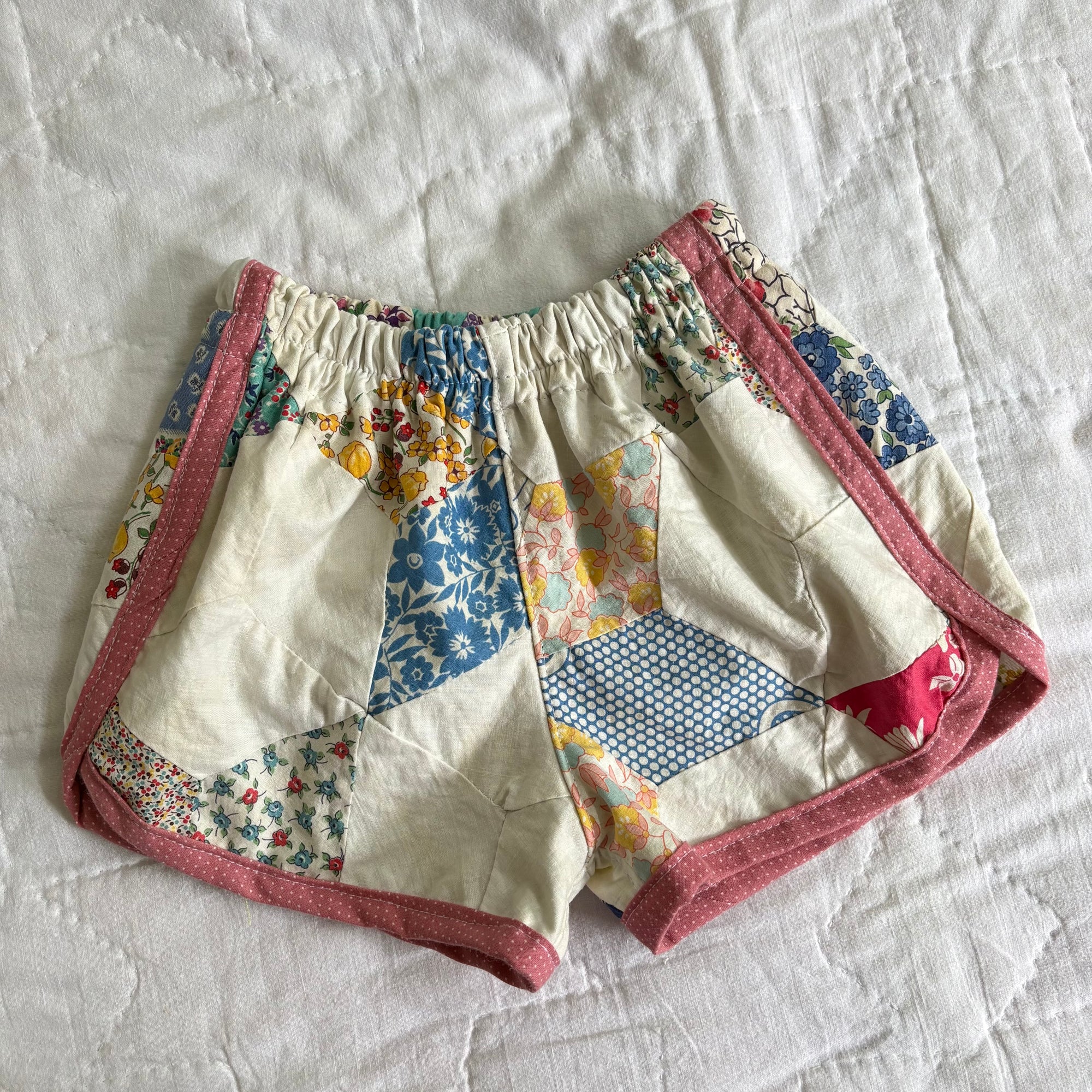 Quilt top track shorts - 3T