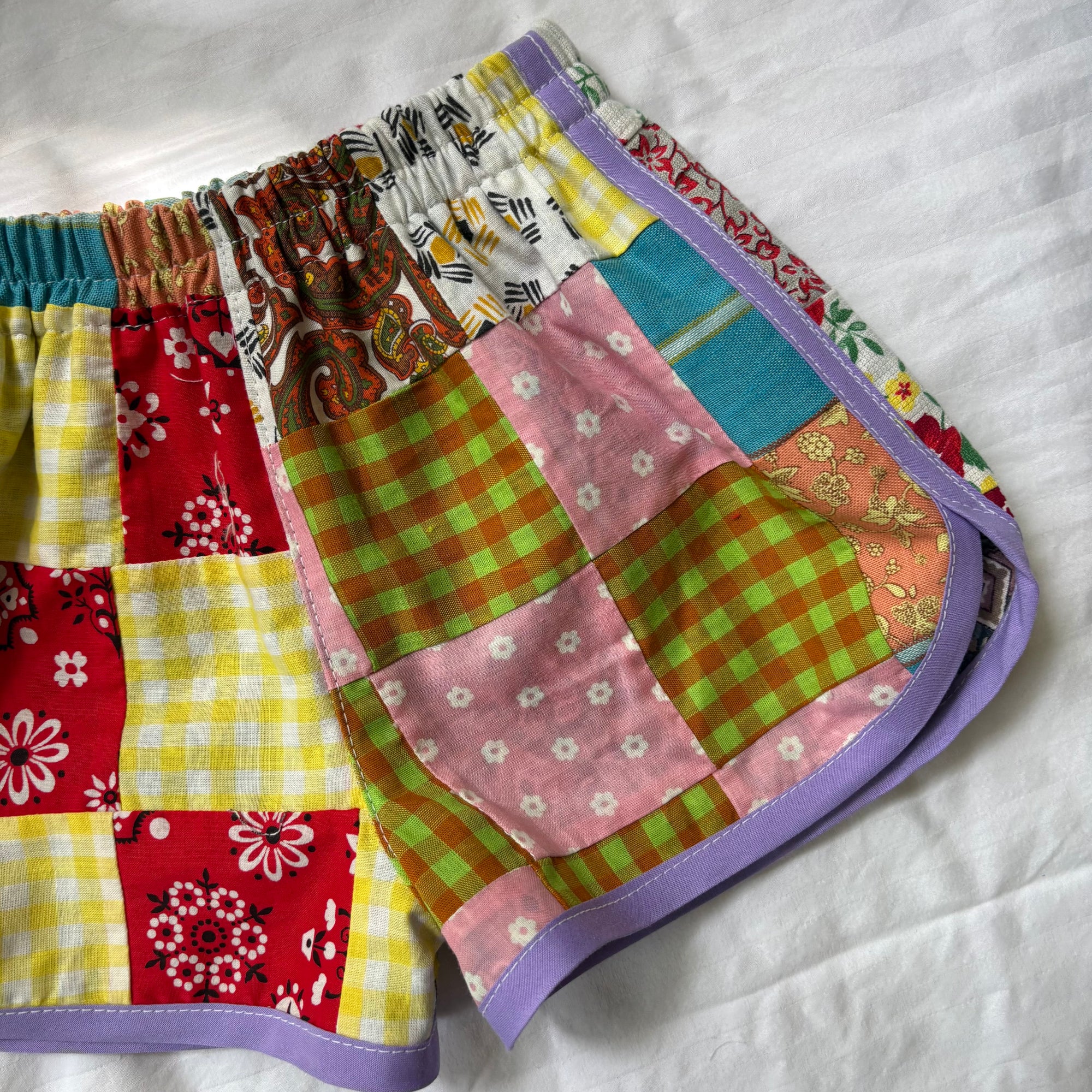 Quilt top track shorts - 2T