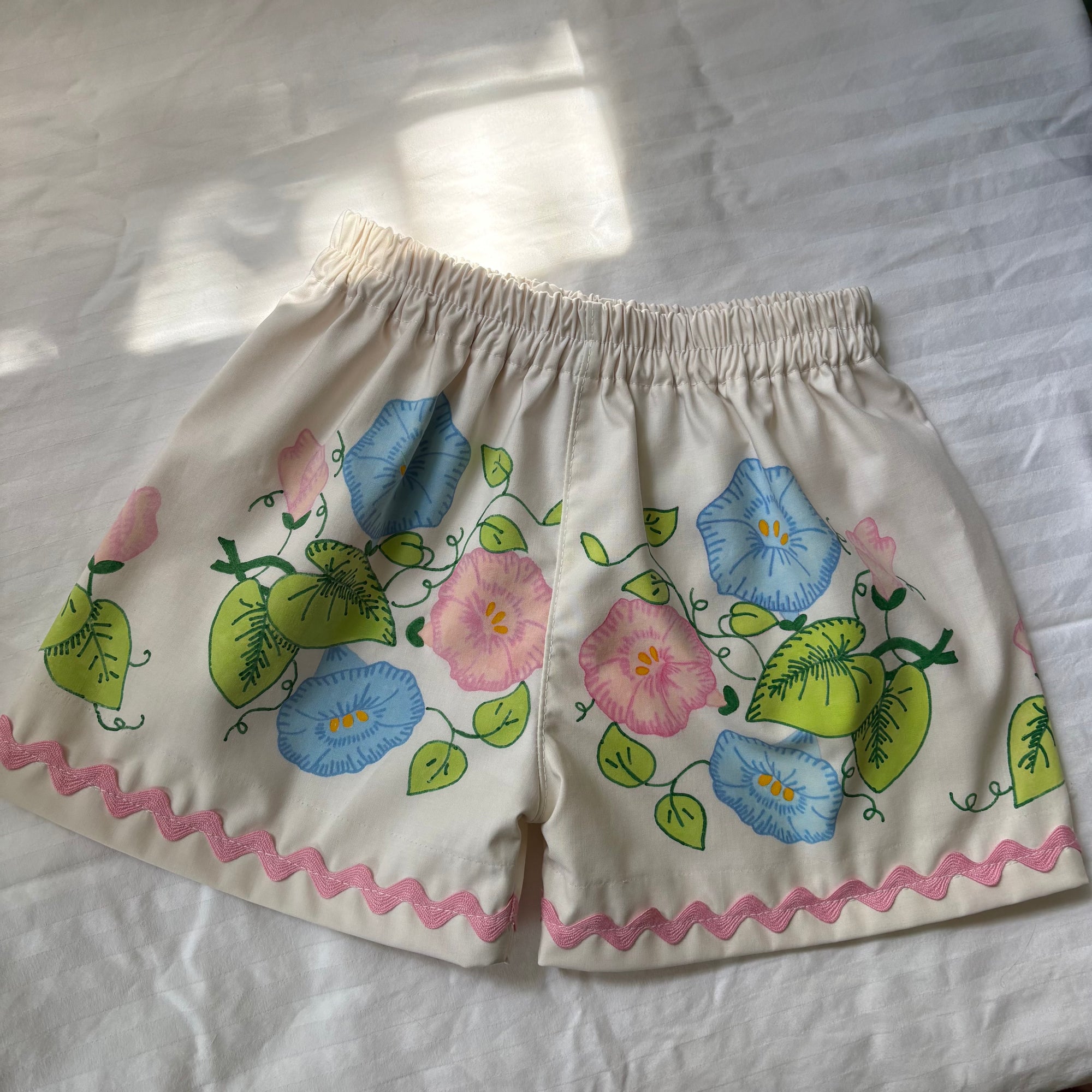 Floral ric rac shorts - 4Y