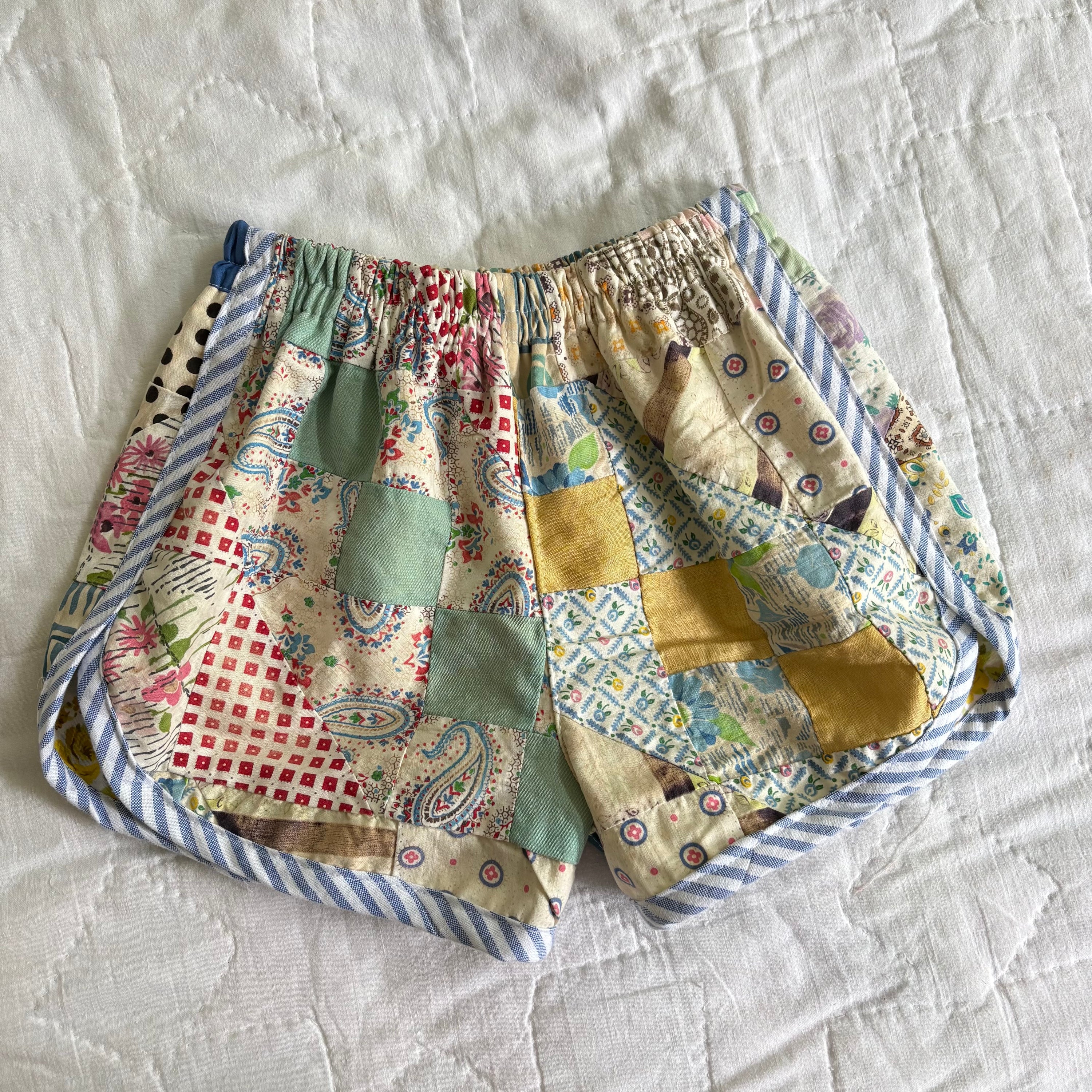 Quilt top track shorts - 4Y
