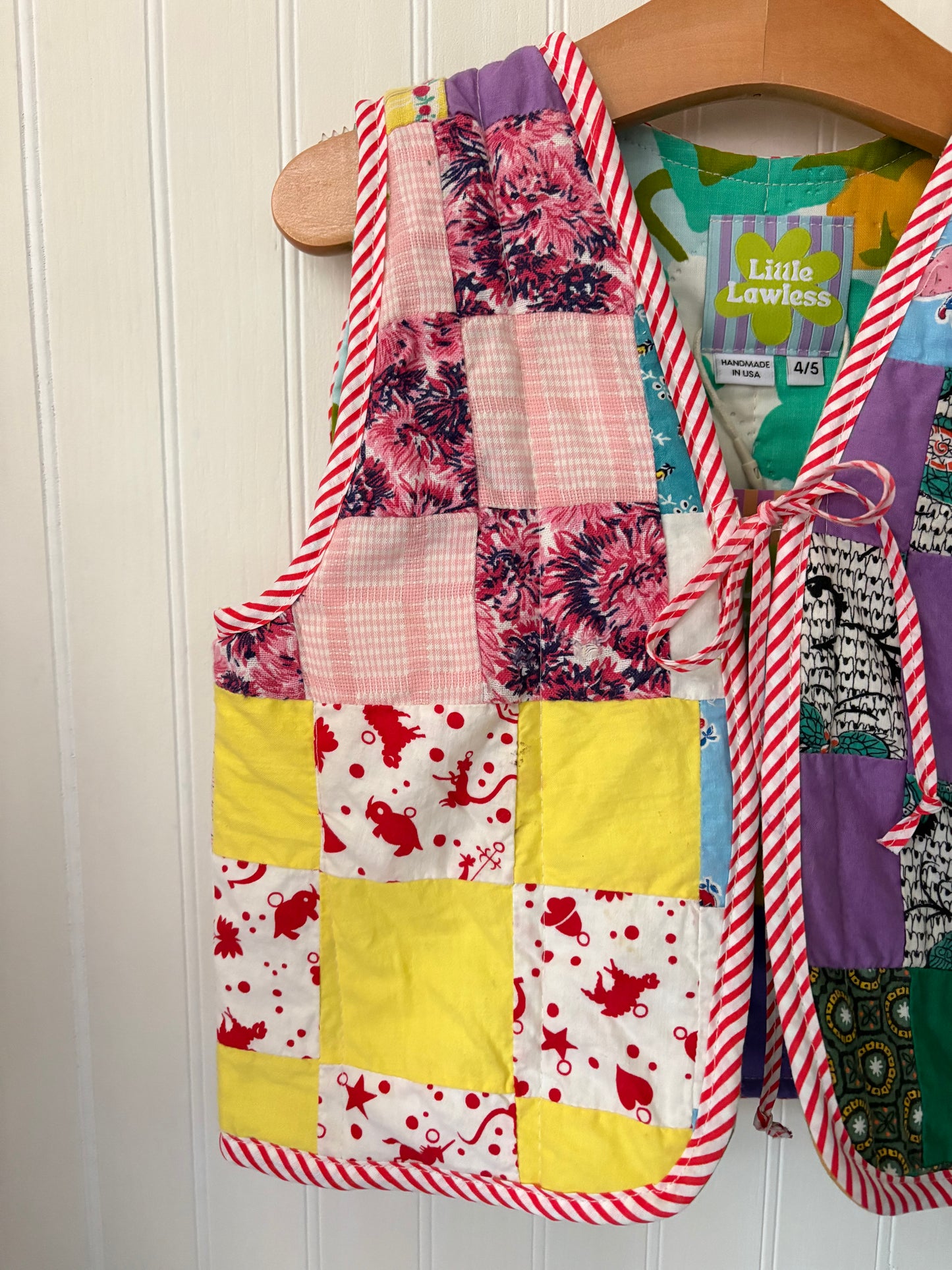 Patchwork vest - size 4/5