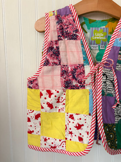 Patchwork vest - size 4/5