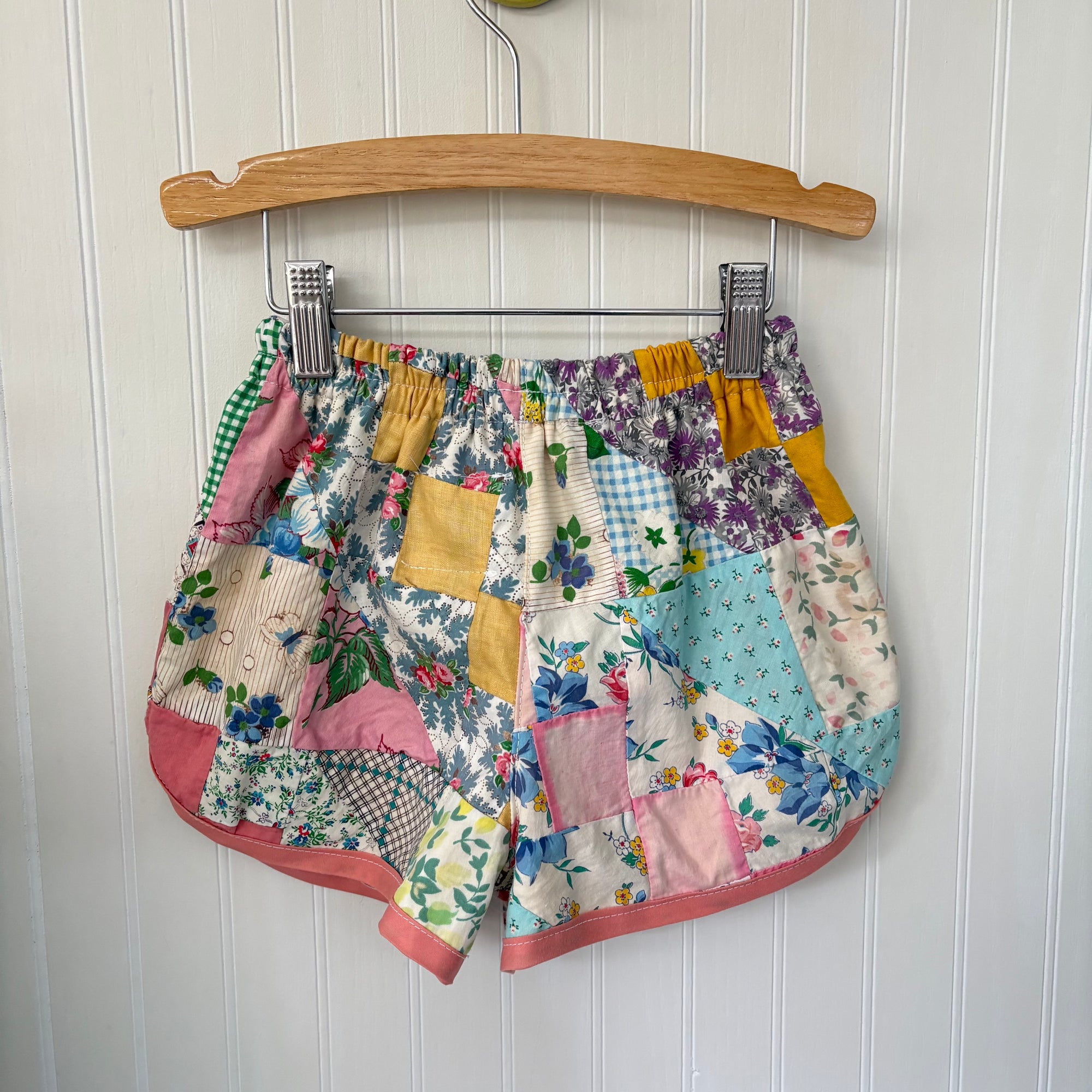 Quilt top track shorts - 4Y