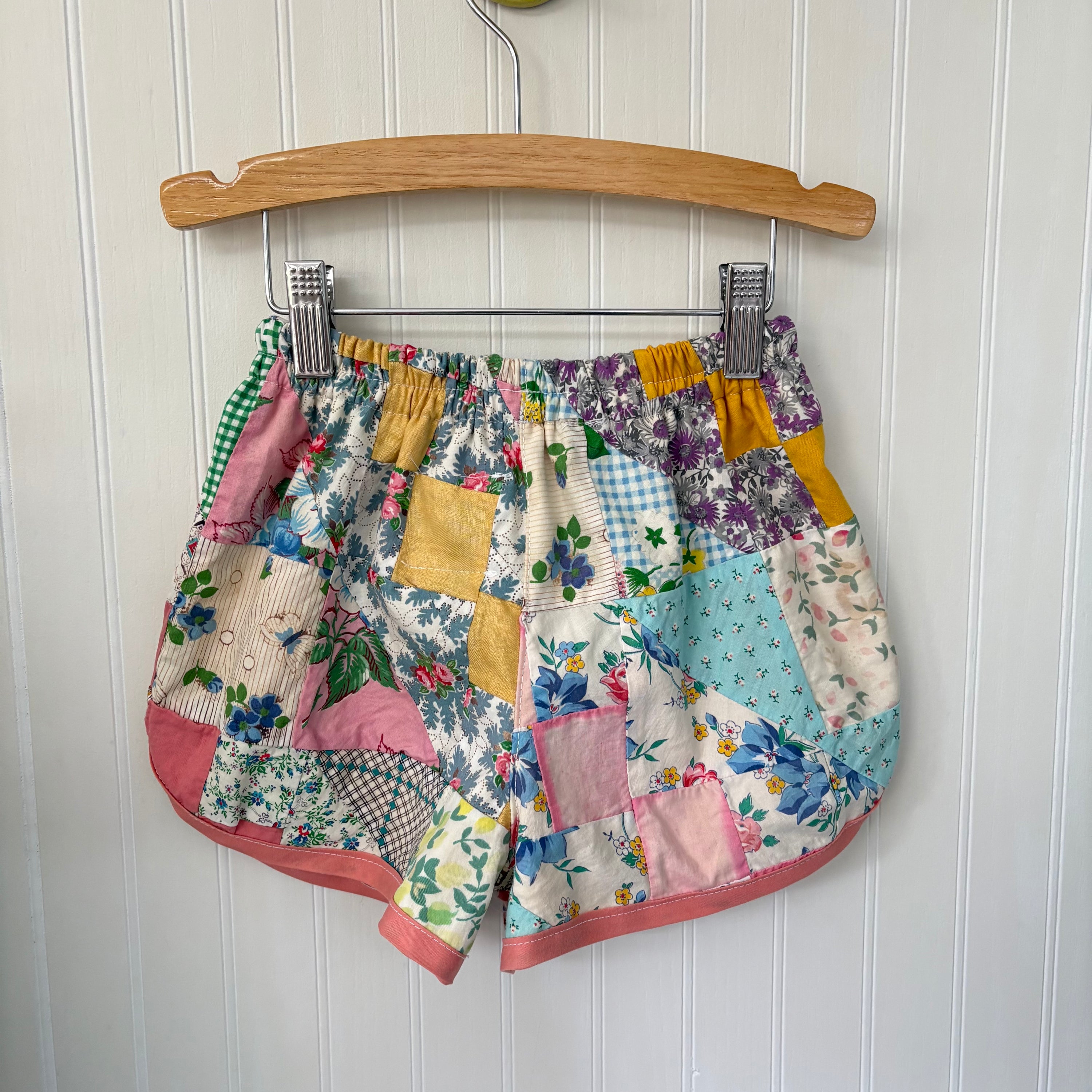 Quilt top track shorts - 4Y