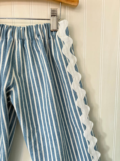 Jumbo ric rac denim pants - made to order