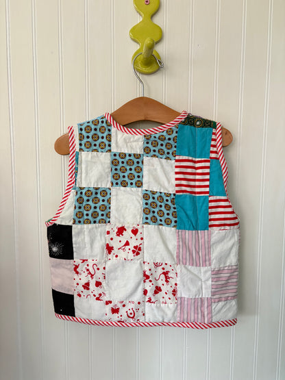 Patchwork vest - size 4/5