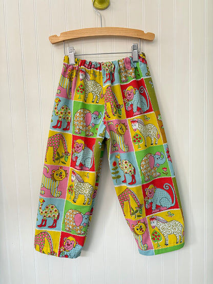 Groovy zoo pants - made to order