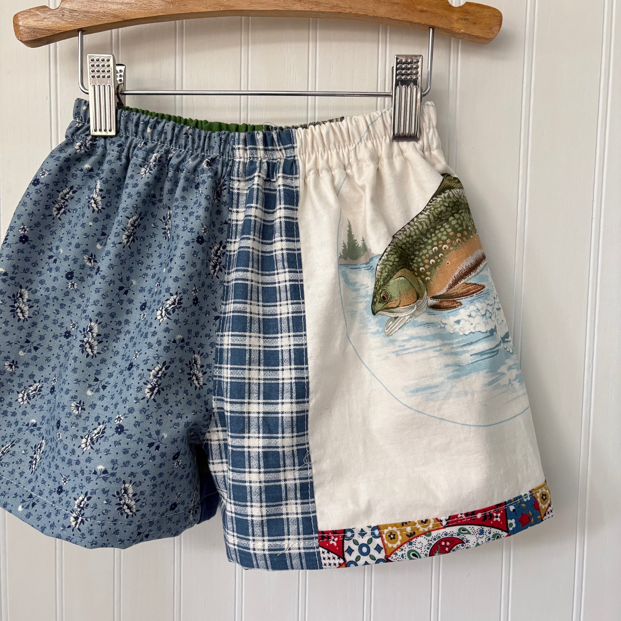 Fish mix print shorts - 4Y