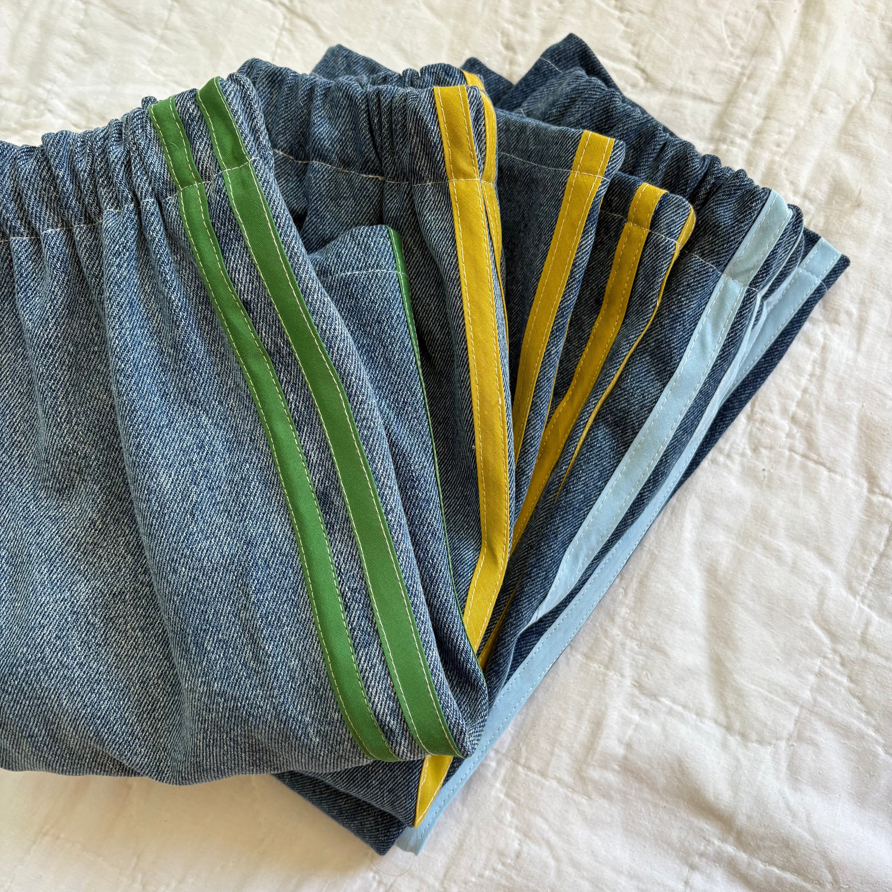 Track stripe jeans - made to order