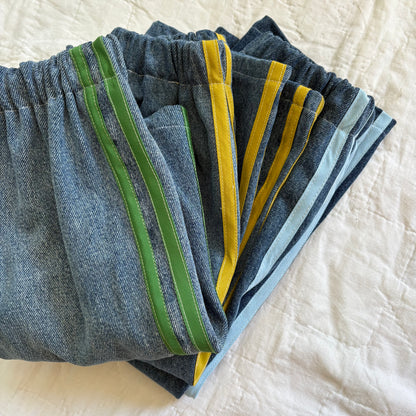 Track stripe jeans - made to order