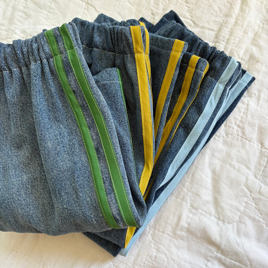 Track stripe jeans - made to order