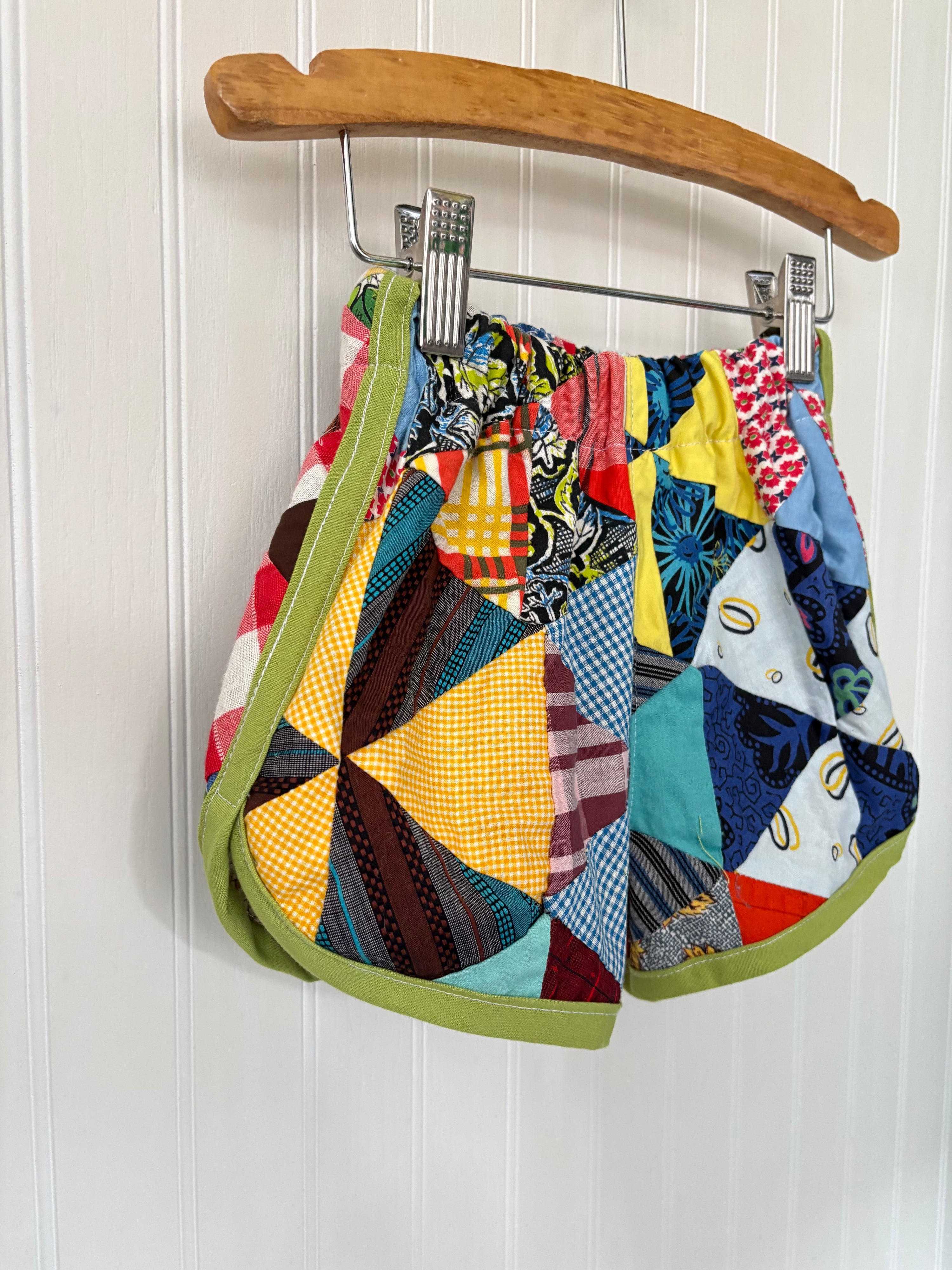 Quilt top track shorts - 2T