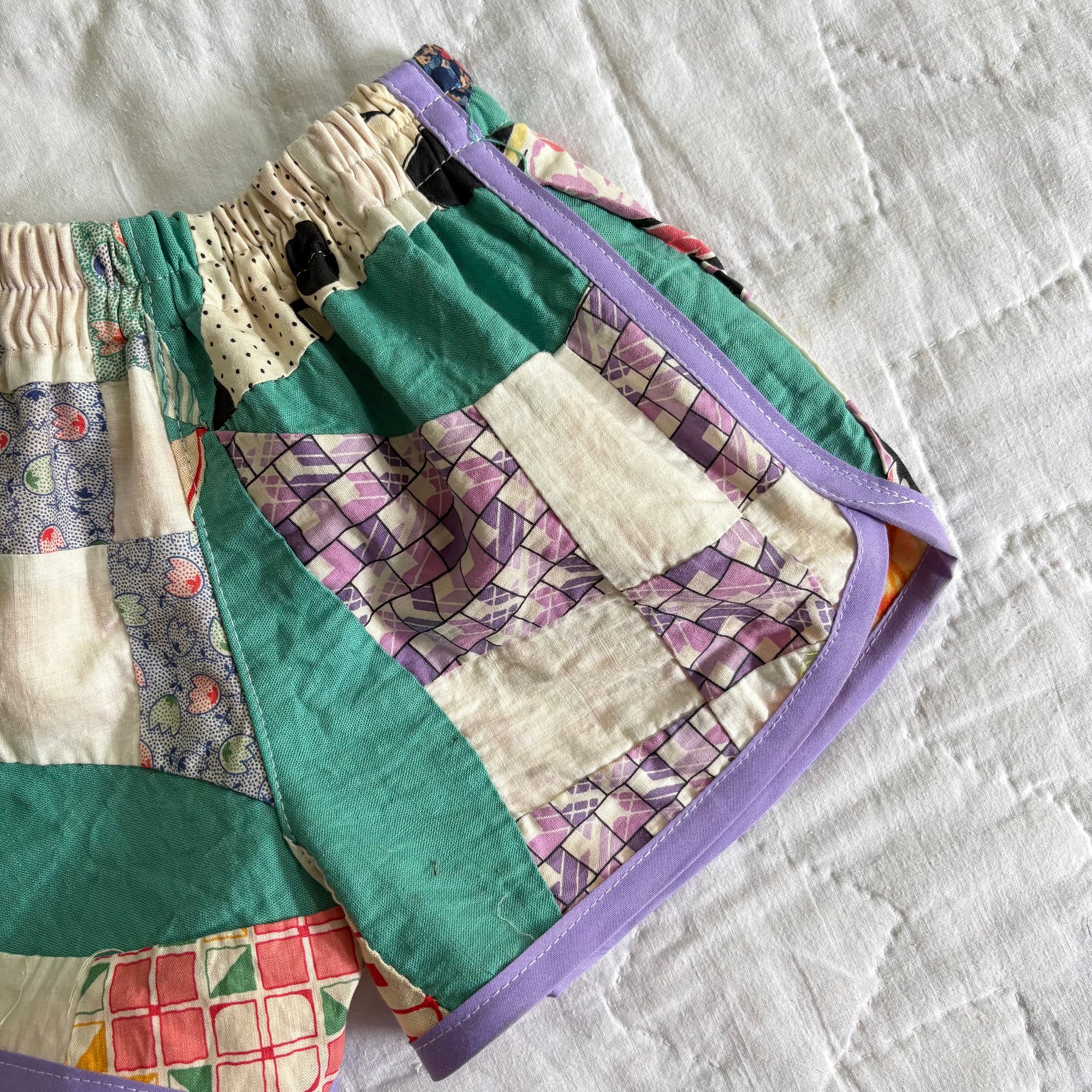 Quilt top track shorts - 3T