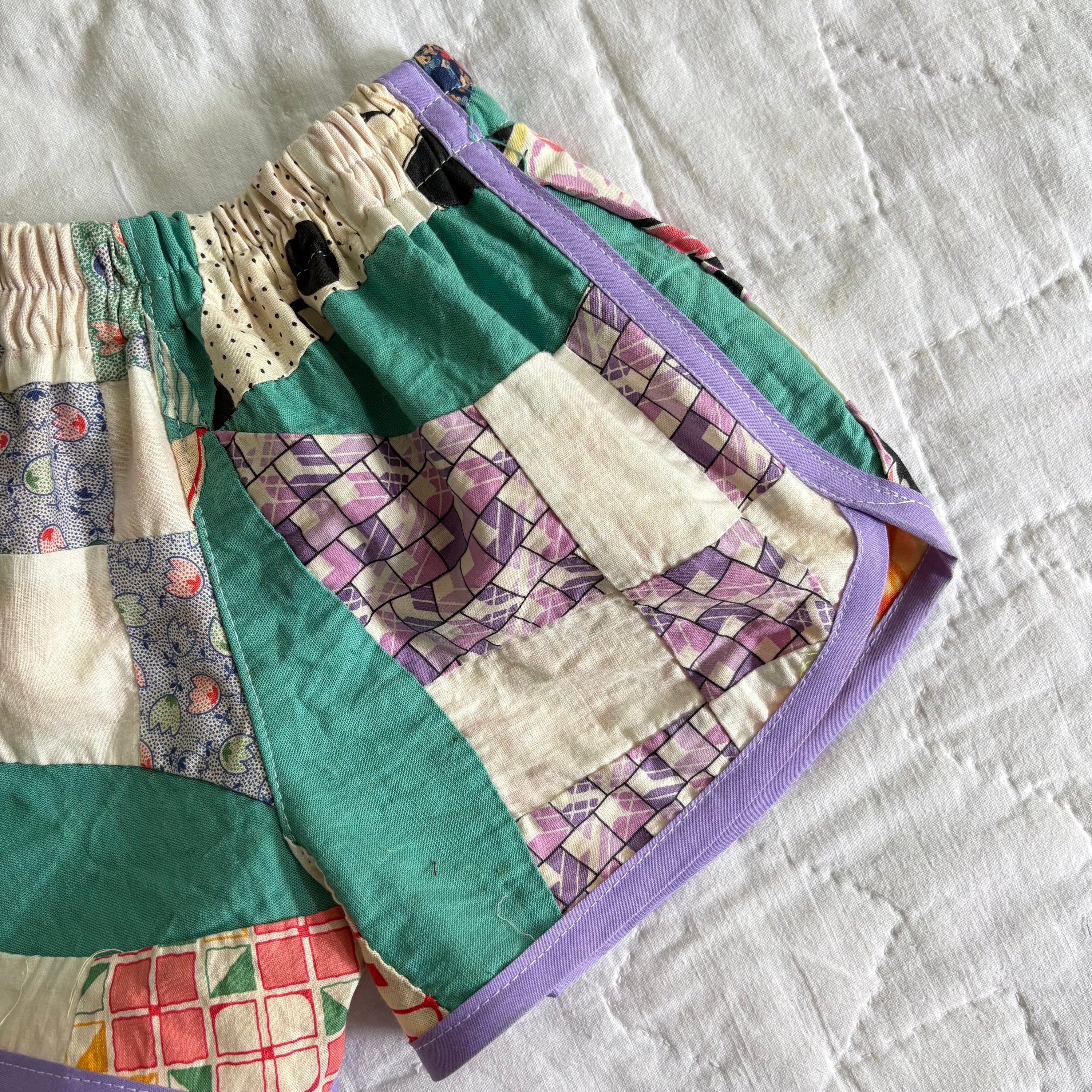 Quilt top track shorts - 3T
